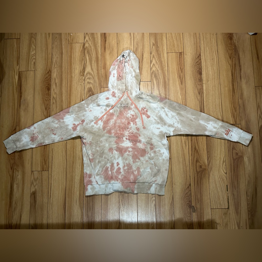 NIKE - INSIDE OUT - HOODIE - SIZE L - PINK & BEIGE